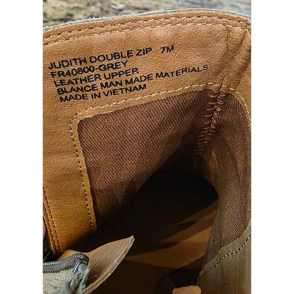 Frye Womens Judith Double‎ Zip Ankle BOOTIES Size 7 - Picture 7 of 7